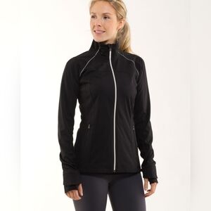 Lululemon Womens Run: Stay On Course Jacket In Black Size 4